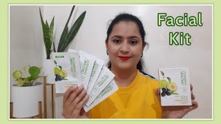 Organic Harvest Facial kit review and demo #vishakhavyassharma #organicharvest