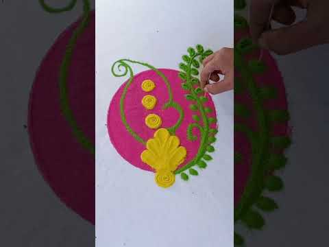 Unique Rangoli  Design  #shorts #shortvideo