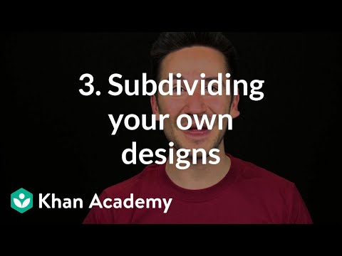 3. Subdividing your own designs | Character modeling | Computer animation | Khan Academy