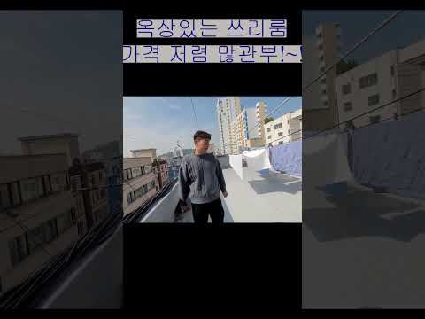 가격 착한 쓰리룸에 옥상까지!?! #shorts