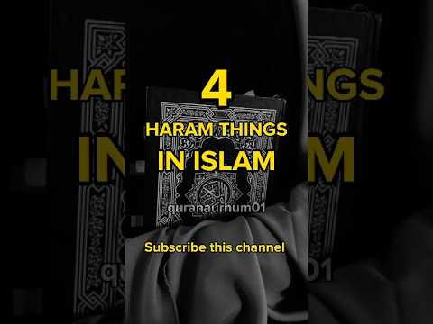 Haram things in Islam #youtubeshorts #shorts #islamicvideo