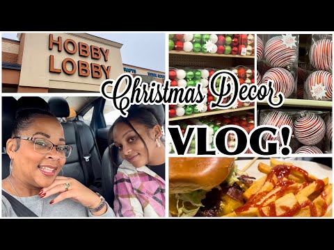 Christmas Decor Shopping With Me 2023 Vlog For Jalyn's House Hobby Lobby & More + Mama Gets Sneaky 😮