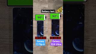 Galaxy Z Flip 6 vs Galaxy S24 Ultra battery test