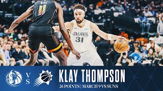 Klay Thompson (26 Points) Highlights vs. Phoenix Suns | March 9, 2025