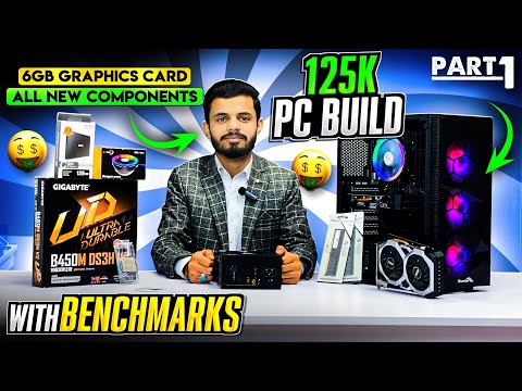 125K PKR Gaming PC Build with Benchmarks!🤑✨| PC Build Under 125k | Part 1