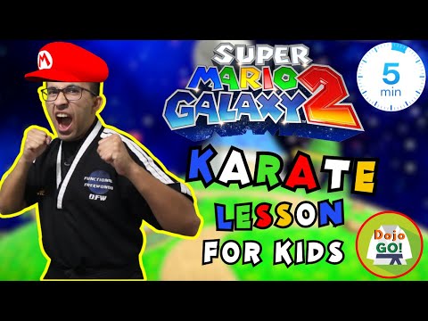 5 Minute Karate Lesson For Kids l Super Mario Galaxy 2 l Dojo Go!