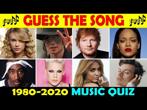 Guess the Song | One Song Each Year 1980-2020 (MUSIC QUIZ) 🎵