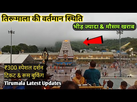 Tirumala Present Situation | Rain | Rush | ₹300 SED Tickets & Room Booking | Tirupati Balaji Darshan