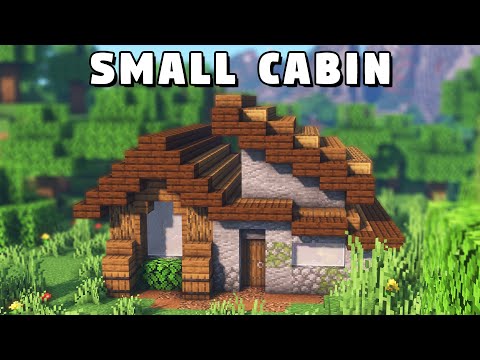 Minecraft Small Cabin Tutorial [How to Build]