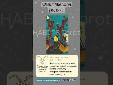 Capricorn Weekly Horoscope ♑️  | #capricorntarotreading #capricornhoroscope #capricorntarot