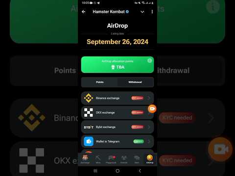 How to Connect Hamster Kombat With Binance & Other Wallet || HAMSTER Address & Memo. AirDrop #shorts