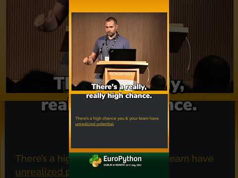 Unfold your team’s unrealized potential | EuroPython #shorts