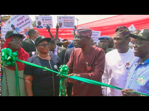 GOV  SANWO OLU INAUGURATE MOROUNFOLU STREET