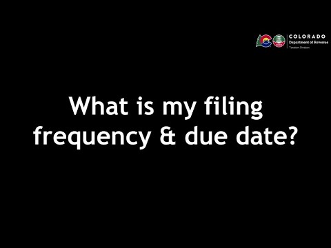 What Is My Filing Frequency and Due Date?