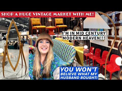 VINTAGE MARKET SHOPPING! Looking For GREAT DEALS At A Massive Vintage Market | Shop With Me!