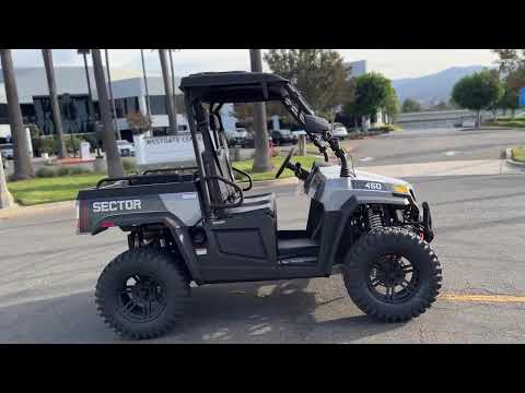 New 2024 HISUN Sector 450 in Destroyer Grey 4WD Side By Side UTV For Sale In Corona, CA