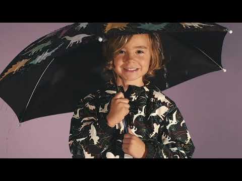 Kids colour changing rainwear