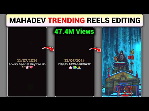 Instagram Trending Mahadev Reels Editing | Mahadev Photo Move Viral Video Editing