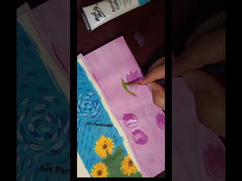 Easy flowers art || how to art duilip flower || #shorts #art #shortvideo #viralvideo #foryou #shorts