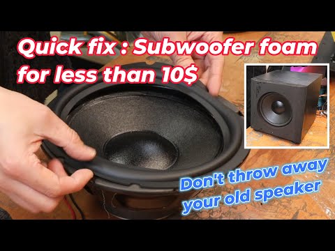 Fixed My Subwoofer for Less Than $10 – Don’t Throw It Away, Fix It Instead Paradigm PDR-10