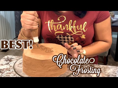 The BEST Homemade Chocolate Frosting That's Not TOO SWEET! How To Make Chocolate Icing