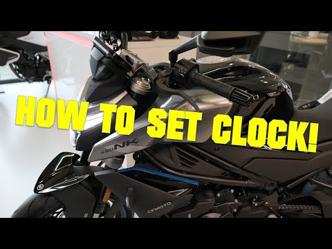 CFMOTO 450 NK - HOW TO SET CLOCK