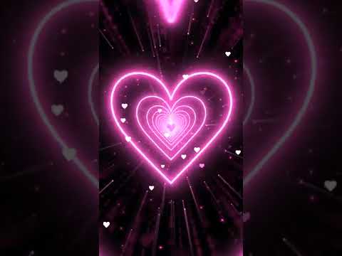 Heart Background 💖Pink Heart Tunnel   Animated Background   Wallpaper Heart   Neon Heart Tunnel