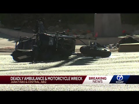 One person dies after ambulance versus motorcycle collison