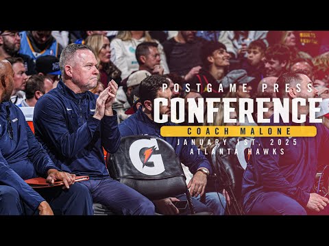 Coach Malone Full Postgame Press Conference vs. Hawks 🎙 | 1/1/25