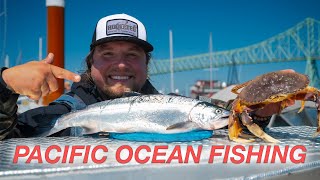 LIGHTS OUT Ocean Salmon & Bottom Fishing - UNREAL Coho &  Dungeness Crab CATCH & COOK