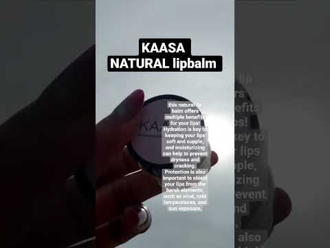 kaasa Natural lipbalm #lipbalm #lipgloss #lipstick #cosmetics #lips