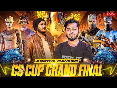 ARROW GAMING CS CUP Live 2025 🔥 Youtubers vs Best Players Grand Final Free Fire Live  #freefire