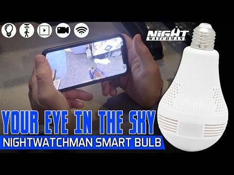 Keep An Eye On What's Important - Night Watchman Eye In The Sky Smart Bulb