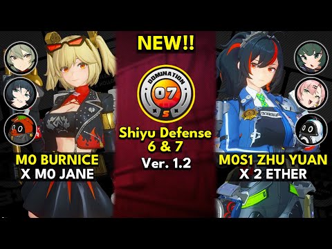 M0 Burnice x Jane & M0S1 Zhu Yuan | Shiyu Defense Critical Node Floor 6 & 7 S Rank | ZZZero