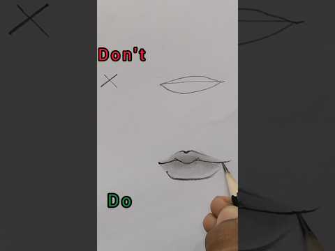 ✨❤️Don't ❌ vs do ✔️ #lips #drawpretty #art #shortsvideo #painting #drawing #satisfying #creative