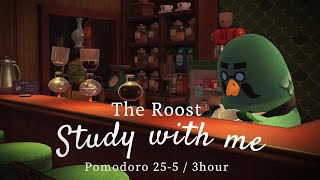 "The Roost" Pomodoro 25/5⏰3-HOUR | STUDY WITH BREWSTER☕/ In-Game Ambience🎧/ Study with me