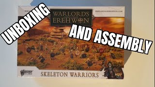 Unboxing and review Skeleton warriors Warlord of Erehwon from Warlord games