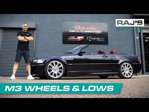 BMW E46 M3 Convertible gets NEW KW Suspension and Wheels! Raj's Garage Ep51