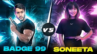 TOP GAMER SONEETA CHALLENGED ME 1 VS 1 BATTLE Who will win - Free Fire Max