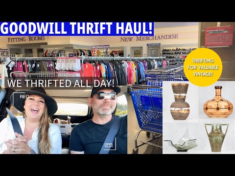 GOODWILL THRIFTING! Thrift With Us! ALL DAY SHOPPING | Goodwill + Finding Deals At Antique Malls!