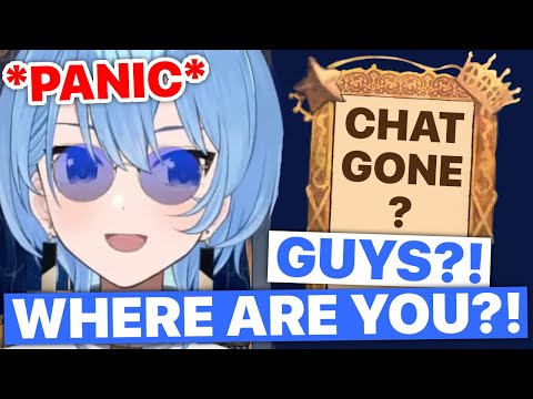 Suisei Panics Cutely When She Thought Chat Disappeared (Hoshimachi Suisei /Hololive) [Eng Subs]