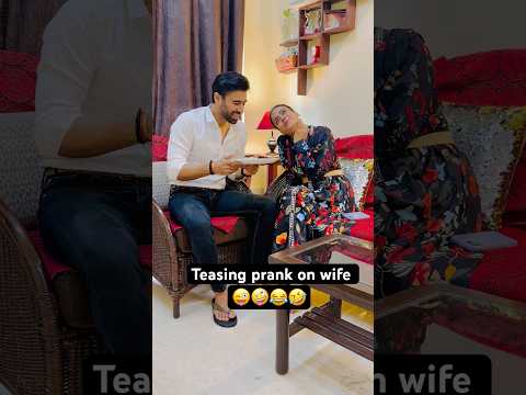 Prank on wife 🥰😜😍🤣❤️ #shorts #prankonwife #couple #comedy #jatinsheetalprank #prank #asmr