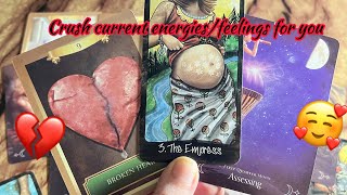 Crush Current feelings & Energies 💋Crush feelings for you👩‍❤️‍💋‍👨 Hindi tarot card reading