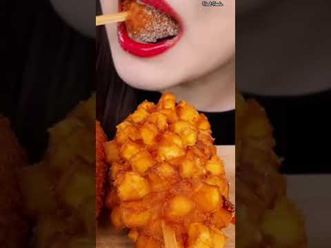 Asmr Eating Big Size Cheesy Corn Dog 🔥😋#shorts