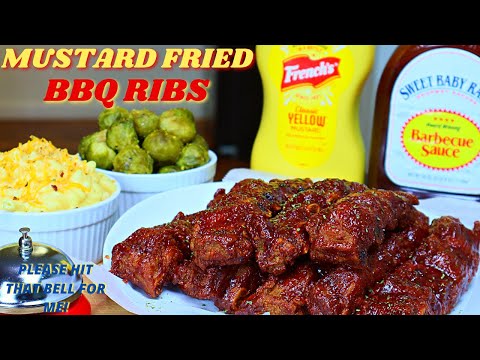 MUSTARD FRY RIB | HOW TO MAKE MUSTARD FRIED BBQ RIBS AT HOME | PORK BBQ RIB VIDEO RECIPE