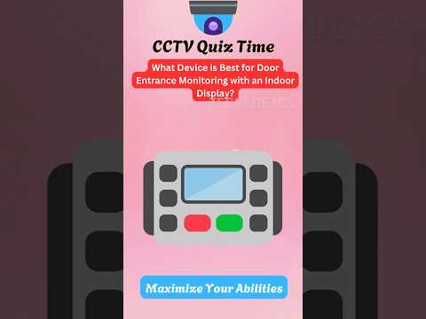 What Device is Best for Door Entrance Monitoring with an Indoor Display?  #cctv #quiz