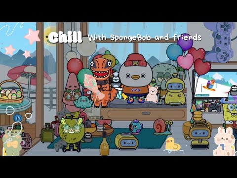 Chill with SpongeBob and friends #116 😎🥰♥️#youtubevideos #spongebob #tocaboca #spongebobandfriends