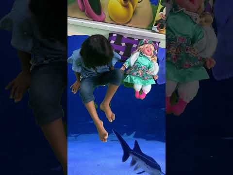 😄 Adithi Funny 👶With Fishes Green Screen Video #shorts