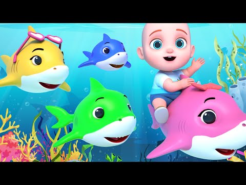 Baby Shark doo doo doo | Color Shark Balloon for Kids | Leo Nursery Rhymes & Kids Songs