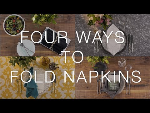 Four More Chic & Easy Napkin Folds | Party Rental Ltd.